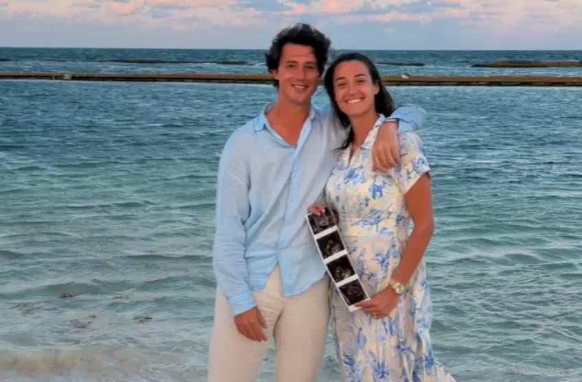 Caroline Garcia enceinte, huit mois après son mariage