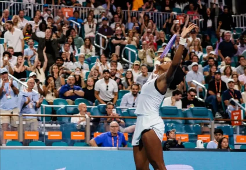 Gauff en demie à Miami pour la première fois de sa carrière