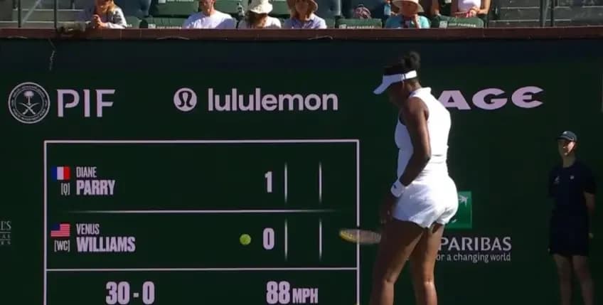 Parry élimine Venus Williams dès le 1er tour à Indian Wells